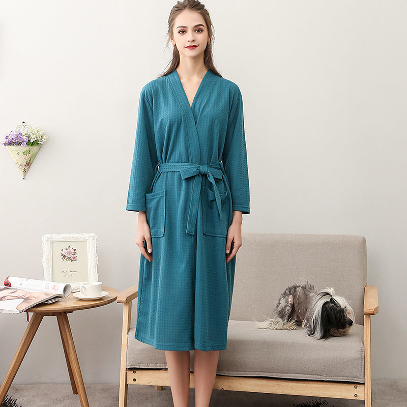 Women's Waffle Knit Bathrobe