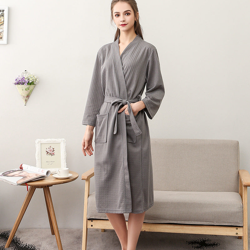 Women's Waffle Knit Bathrobe