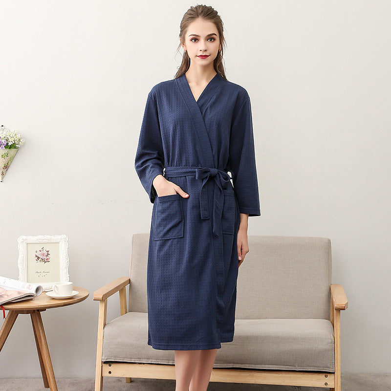 Women's Waffle Knit Bathrobe
