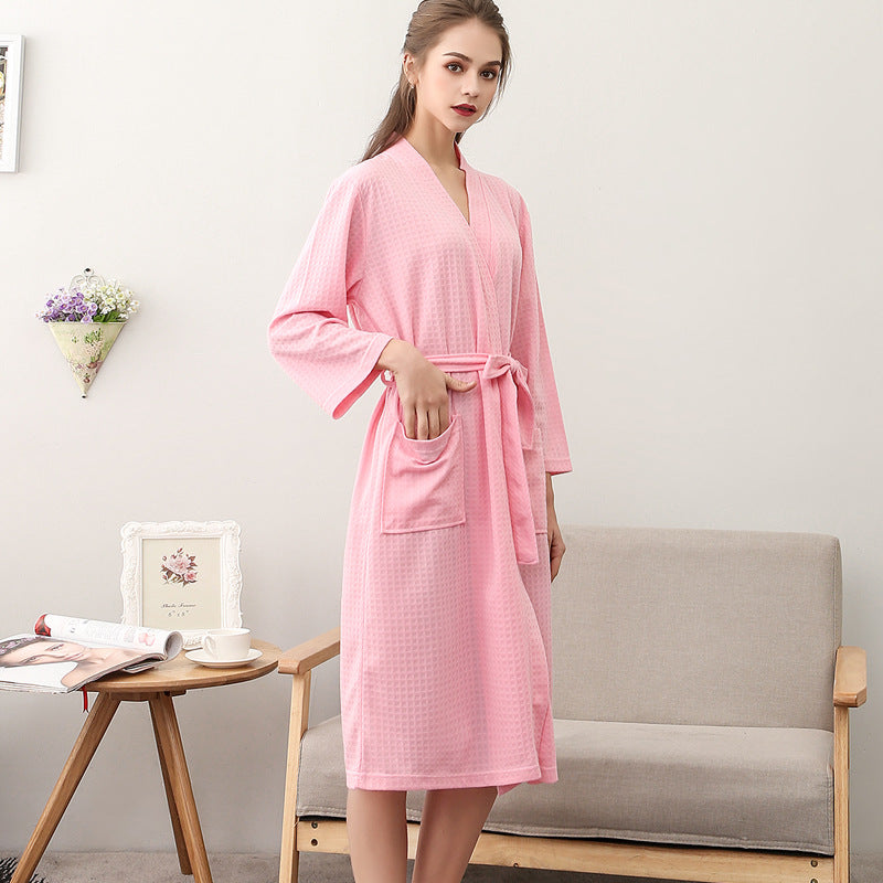 Women's Waffle Knit Bathrobe