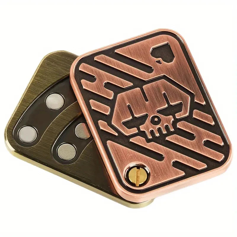 Metal Skull Magnetic Fidget Slider Toy