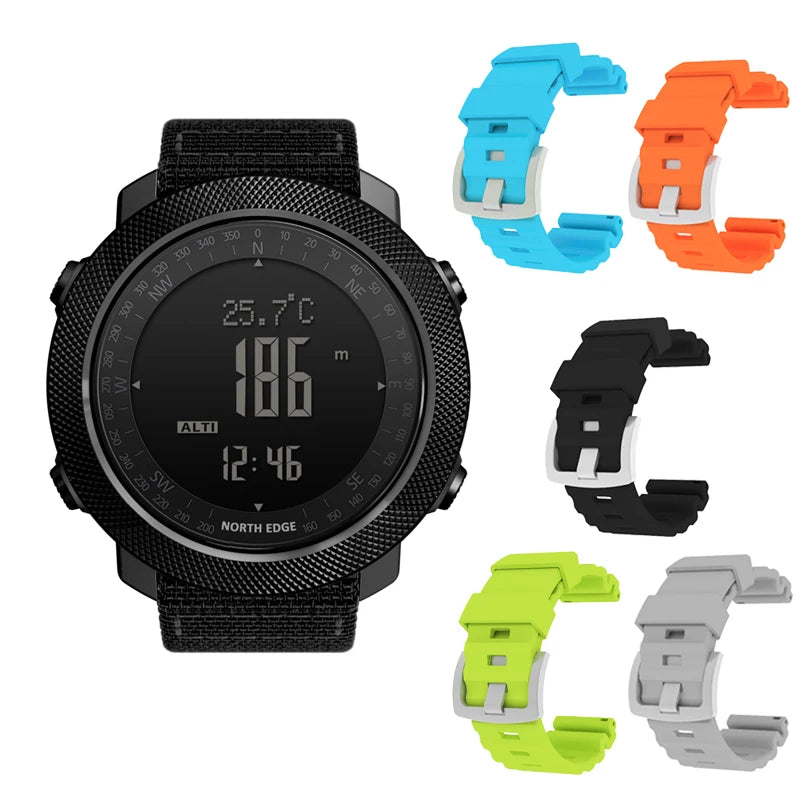 NORTH EDGE Men's Sport Digital Watch - 50m Waterproof