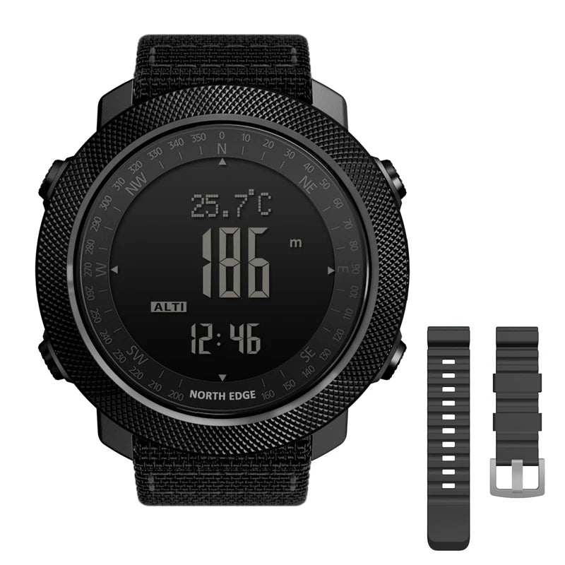 NORTH EDGE Men's Sport Digital Watch - 50m Waterproof