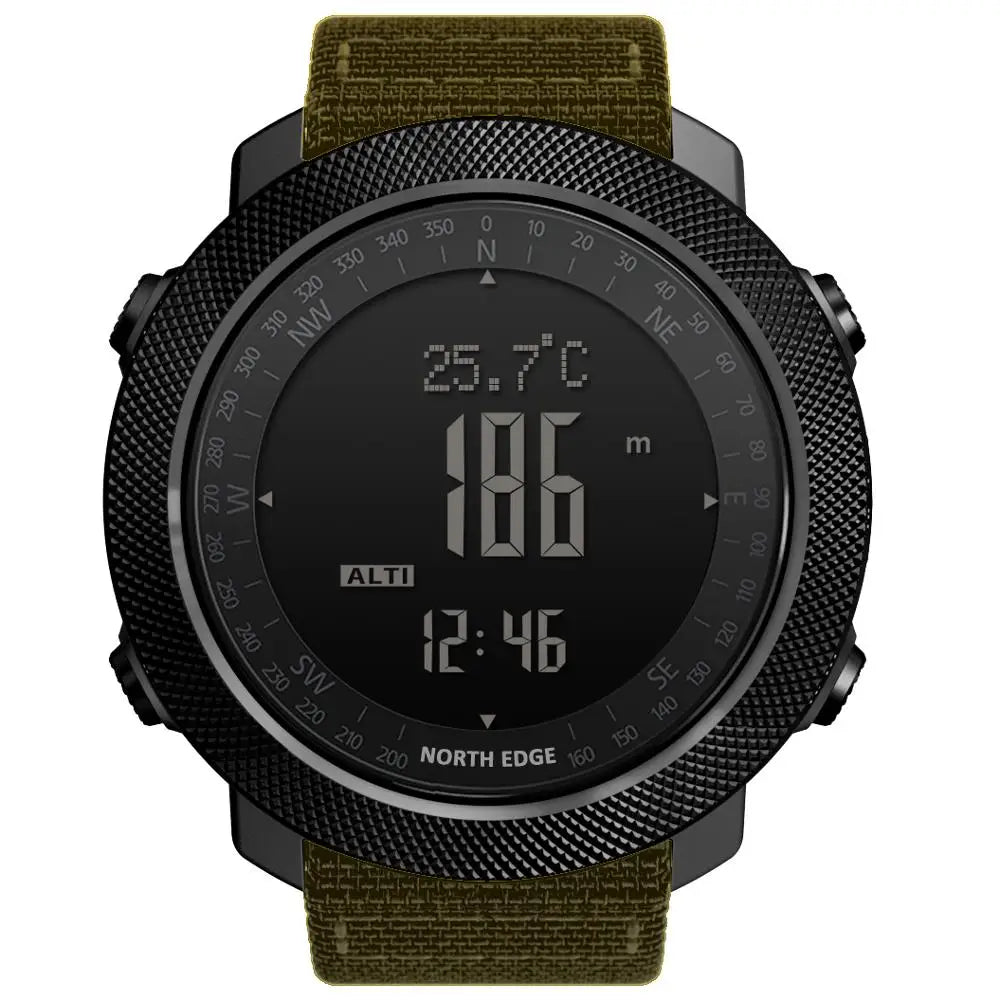 NORTH EDGE Men's Sport Digital Watch - 50m Waterproof