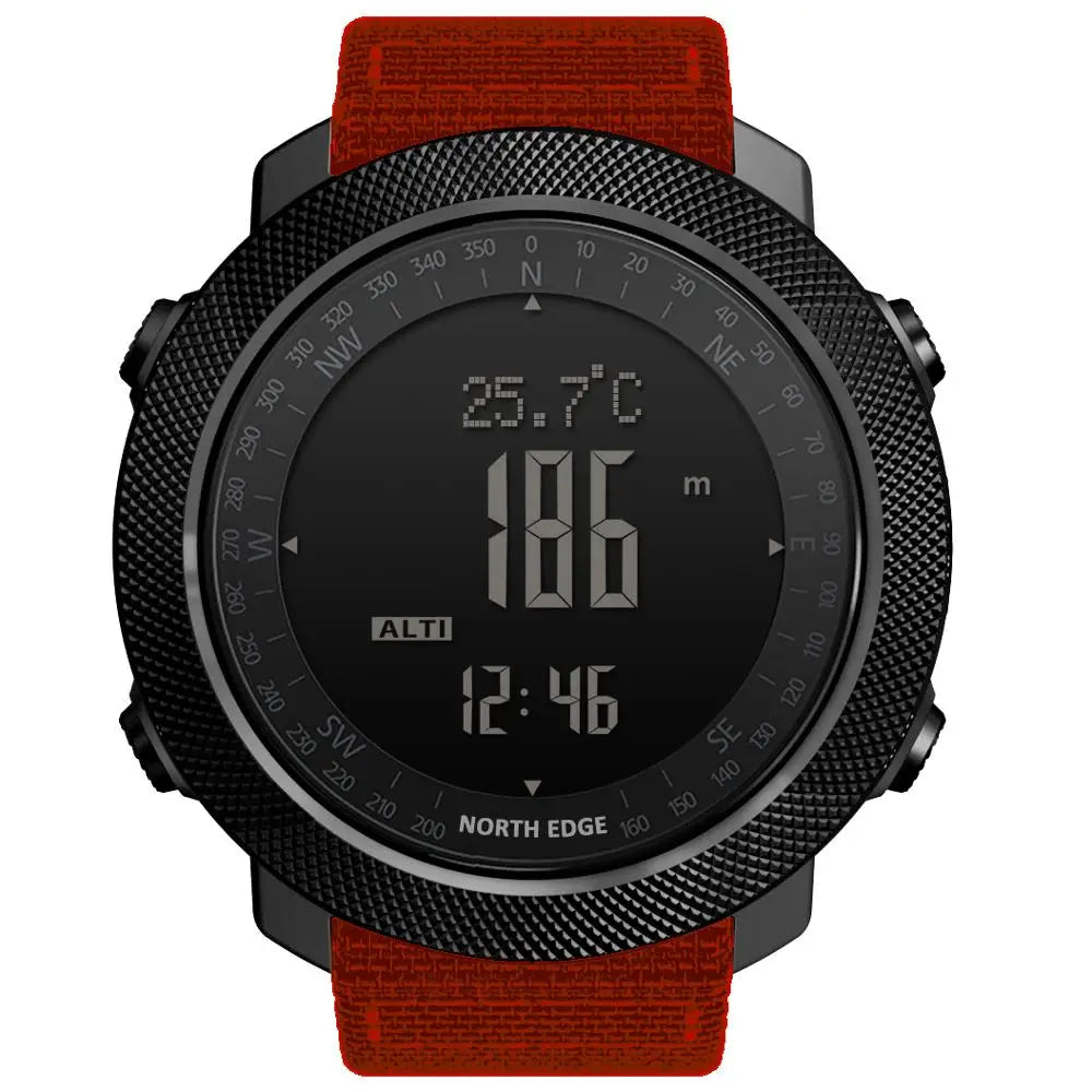 NORTH EDGE Men's Sport Digital Watch - 50m Waterproof