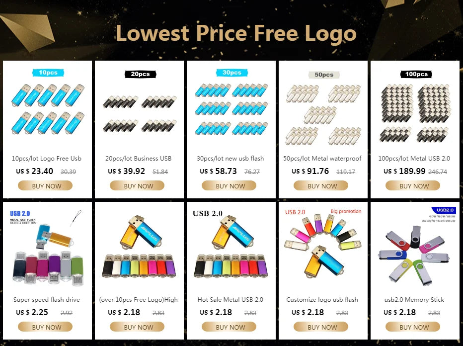 High Speed Colorful Usb Flash Drive 2.0 Metal Pendrive 32gb 16gb 1gb 64gb Pen Drive Memoria Usb Photography Gifts Memory Disk