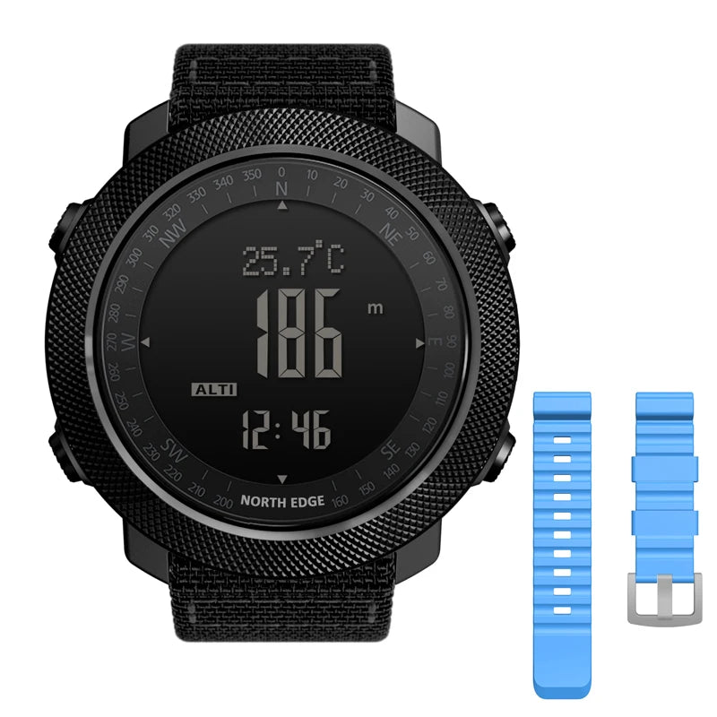 NORTH EDGE Men's Sport Digital Watch - 50m Waterproof