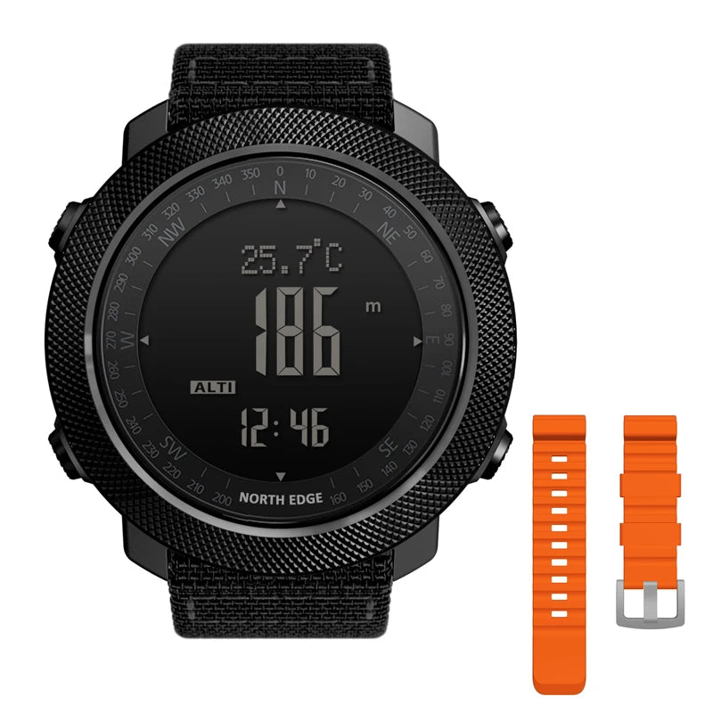 NORTH EDGE Men's Sport Digital Watch - 50m Waterproof