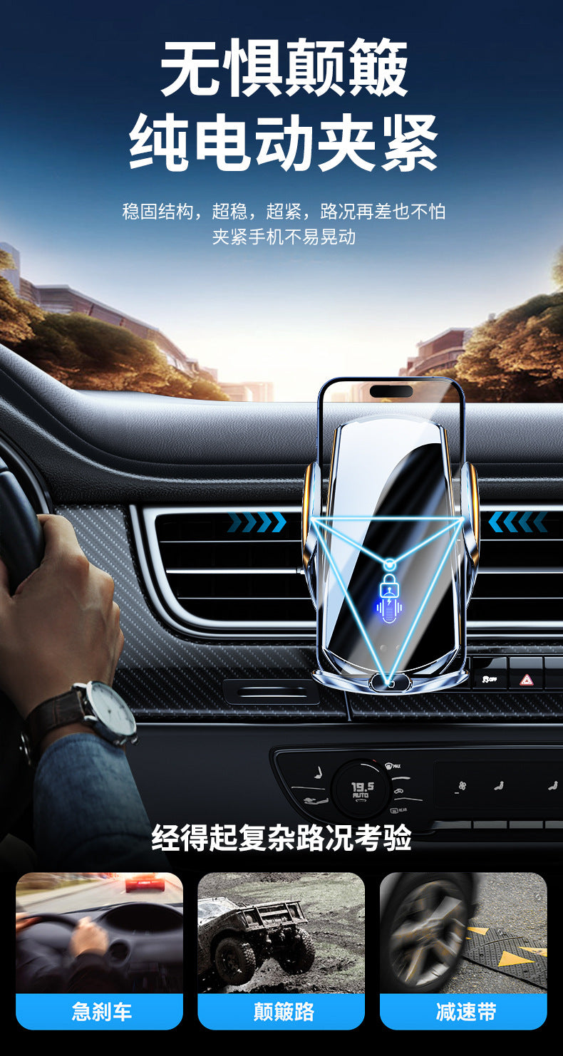 Cross-Border Wireless Charging Car Mount, Car Air Vent Phone Holder, Super Fast Charging Magnetic Car Phone Holder