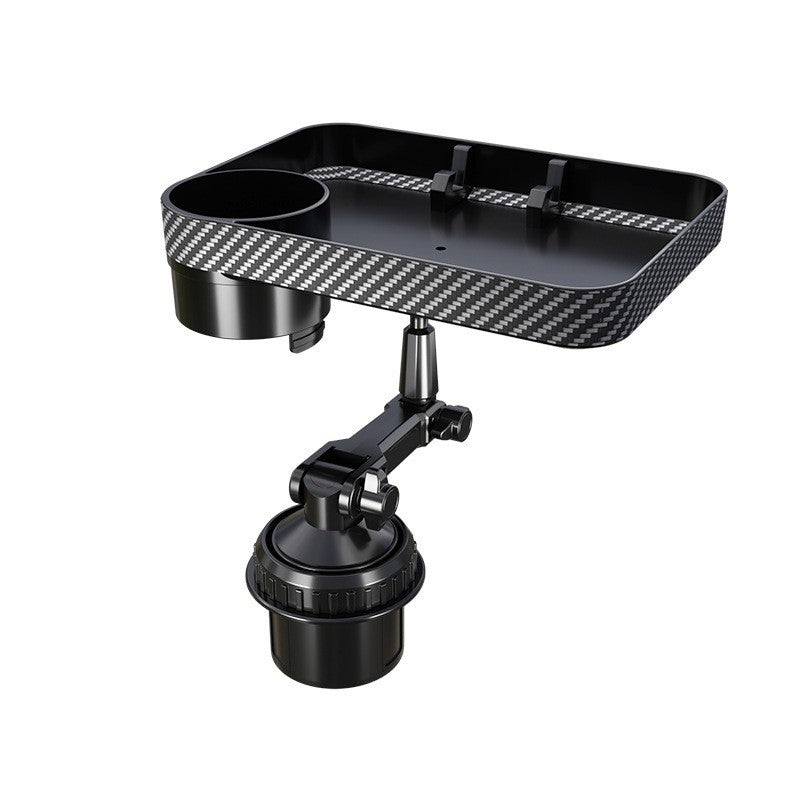 Source Factory Car-Mounted Water Bottle and Cup Holder, Rotatable Car Tray, Multifunctional Car Storage Rack for Mobile Phones