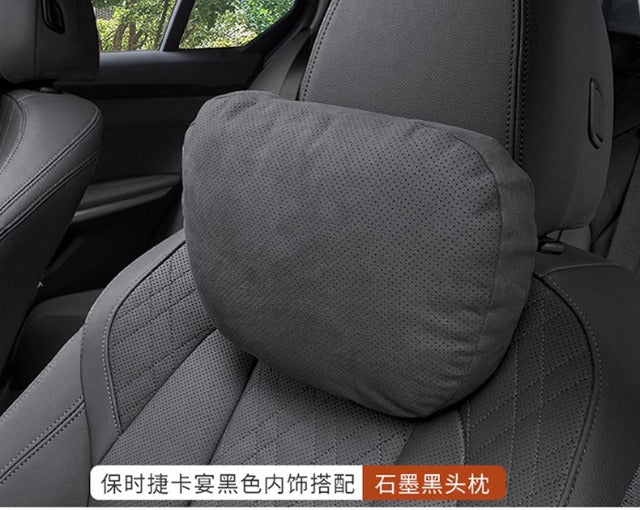 Car Headrest and Lumbar Support for Mercedes S-Class, Perforated Breathable Neck Pillow, In-Car Cushion, Pair of Breathable Neck Pillows