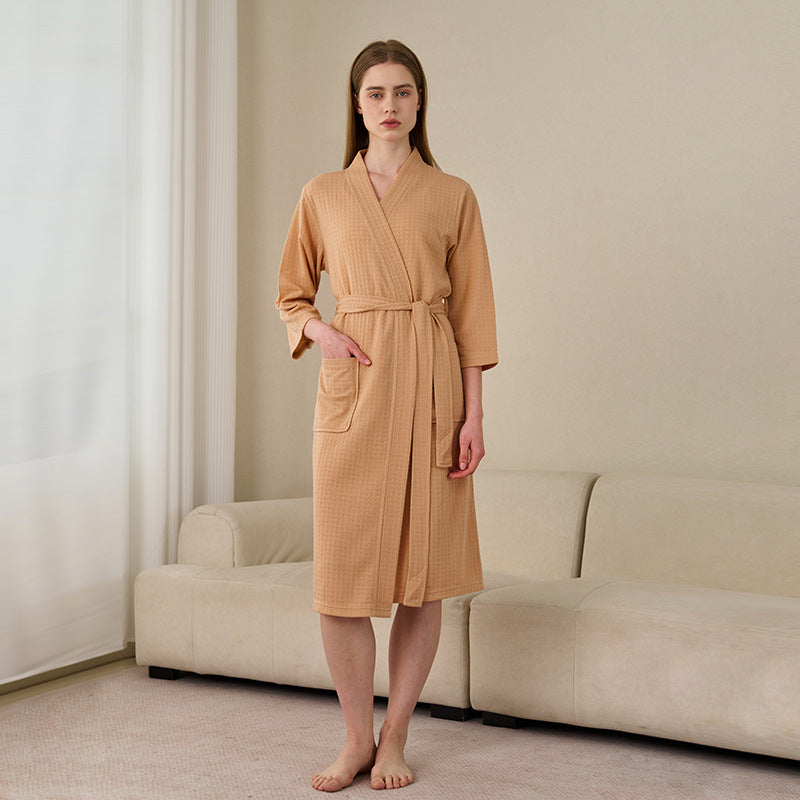 Women's Waffle Knit Bathrobe