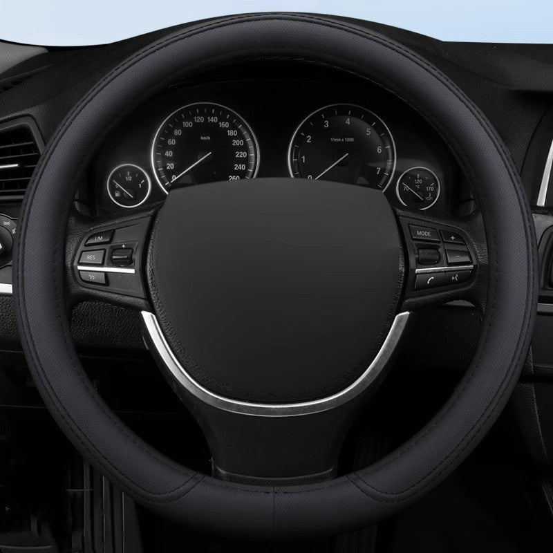 Car Steering Wheel Cover Classic Frosted Leather Perforated Mature Handle Cover 4S Shop Car Factory Cross-Border Wholesale Export