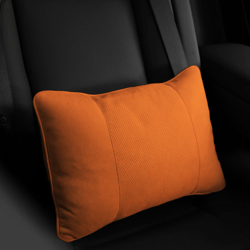 Car Headrest and Lumbar Support for Mercedes S-Class, Perforated Breathable Neck Pillow, In-Car Cushion, Pair of Breathable Neck Pillows