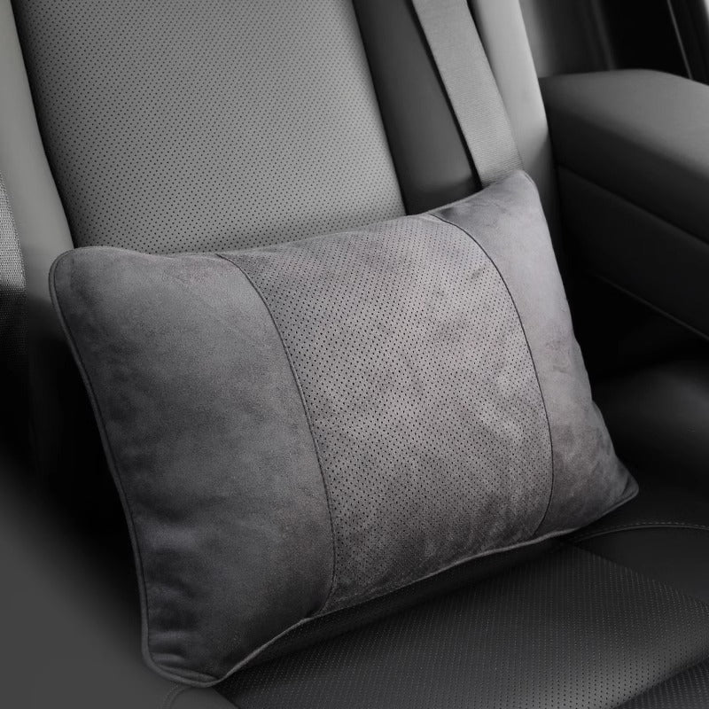 Car Headrest and Lumbar Support for Mercedes S-Class, Perforated Breathable Neck Pillow, In-Car Cushion, Pair of Breathable Neck Pillows