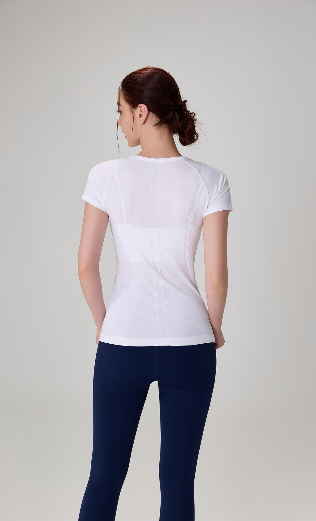 Tongmeng Seamless Elastic Yoga T-Shirt Slim Fit Quick-Dry Sports Short-Sleeve Women's Running Outdoor Breathable Fitness Top