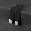 Car rear seat storage small hook turned leather zinc alloy ABS car double hook