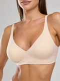 Amazon Cross-Border Best-Selling Seamless Leopard Print Underwear European and American Style Wireless Bra Full Cup Bra Source Factory