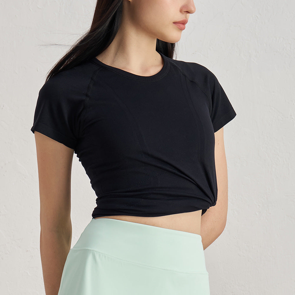 Women's Seamless Quick-Dry Yoga T-Shirt