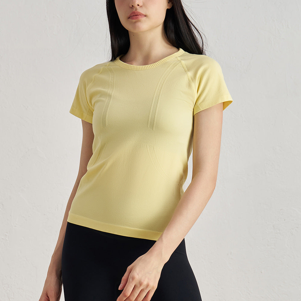 Women's Seamless Quick-Dry Yoga T-Shirt