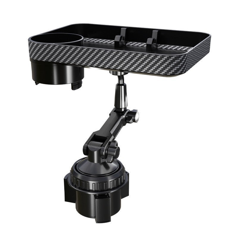 Source Factory Car-Mounted Water Bottle and Cup Holder, Rotatable Car Tray, Multifunctional Car Storage Rack for Mobile Phones