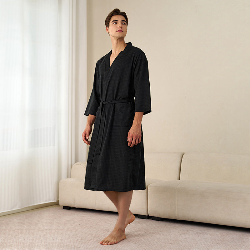 Women's Waffle Knit Bathrobe