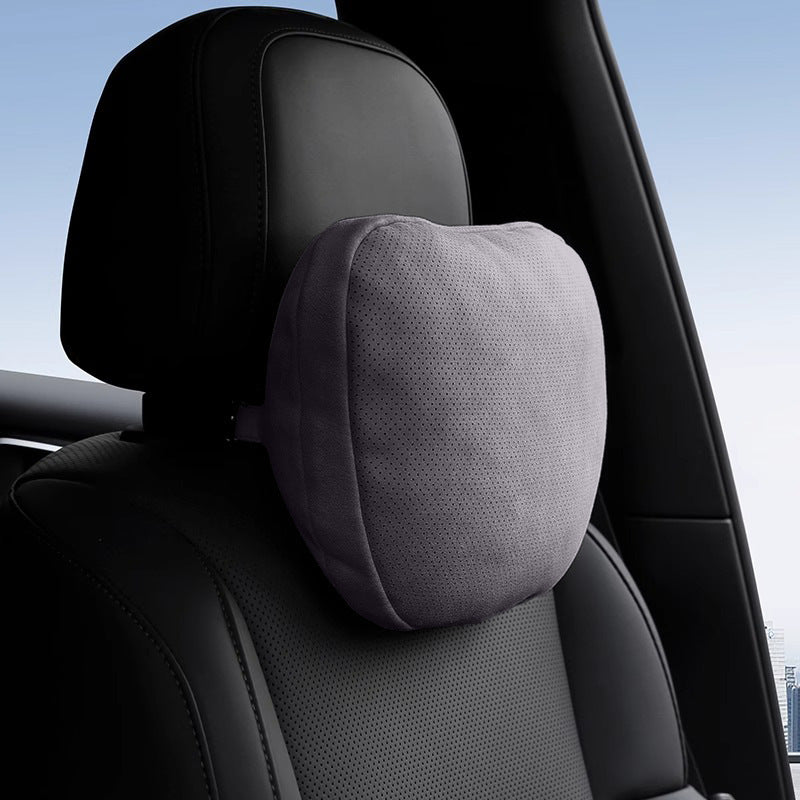 Car Headrest and Lumbar Support for Mercedes S-Class, Perforated Breathable Neck Pillow, In-Car Cushion, Pair of Breathable Neck Pillows
