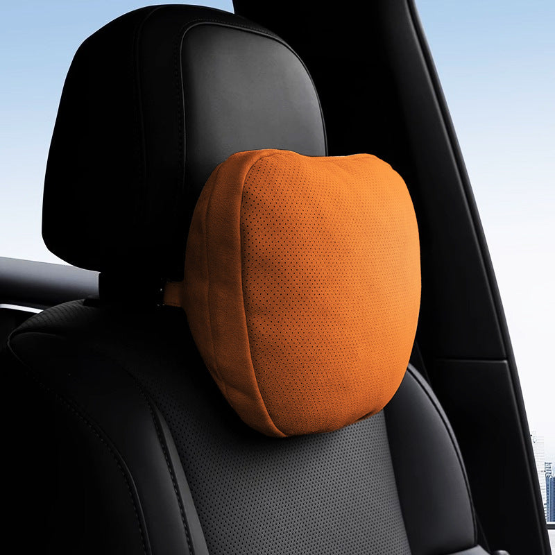Car Headrest and Lumbar Support for Mercedes S-Class, Perforated Breathable Neck Pillow, In-Car Cushion, Pair of Breathable Neck Pillows