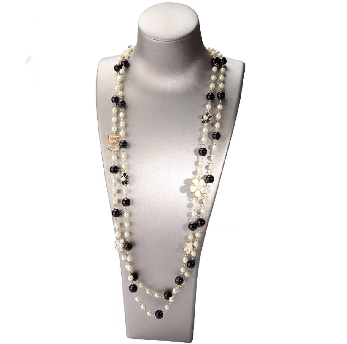 Women's Pearl Sweater Chain Necklace