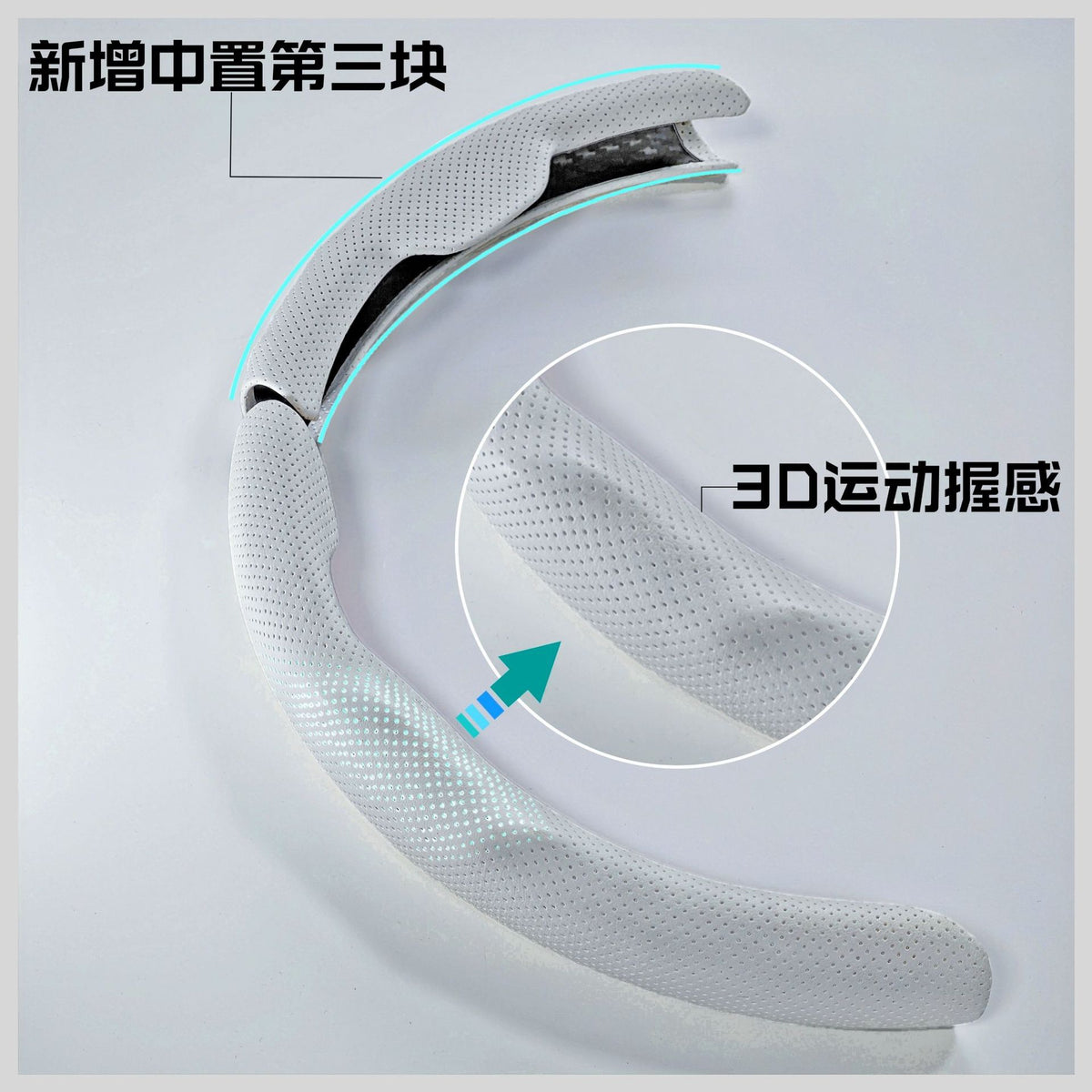 Car Steering Wheel Cover Nappa Leather Pinhole Pattern Breathable Sweat-Absorbent Buckle Four-Season Universal High-End Handle Cover Cross-Border