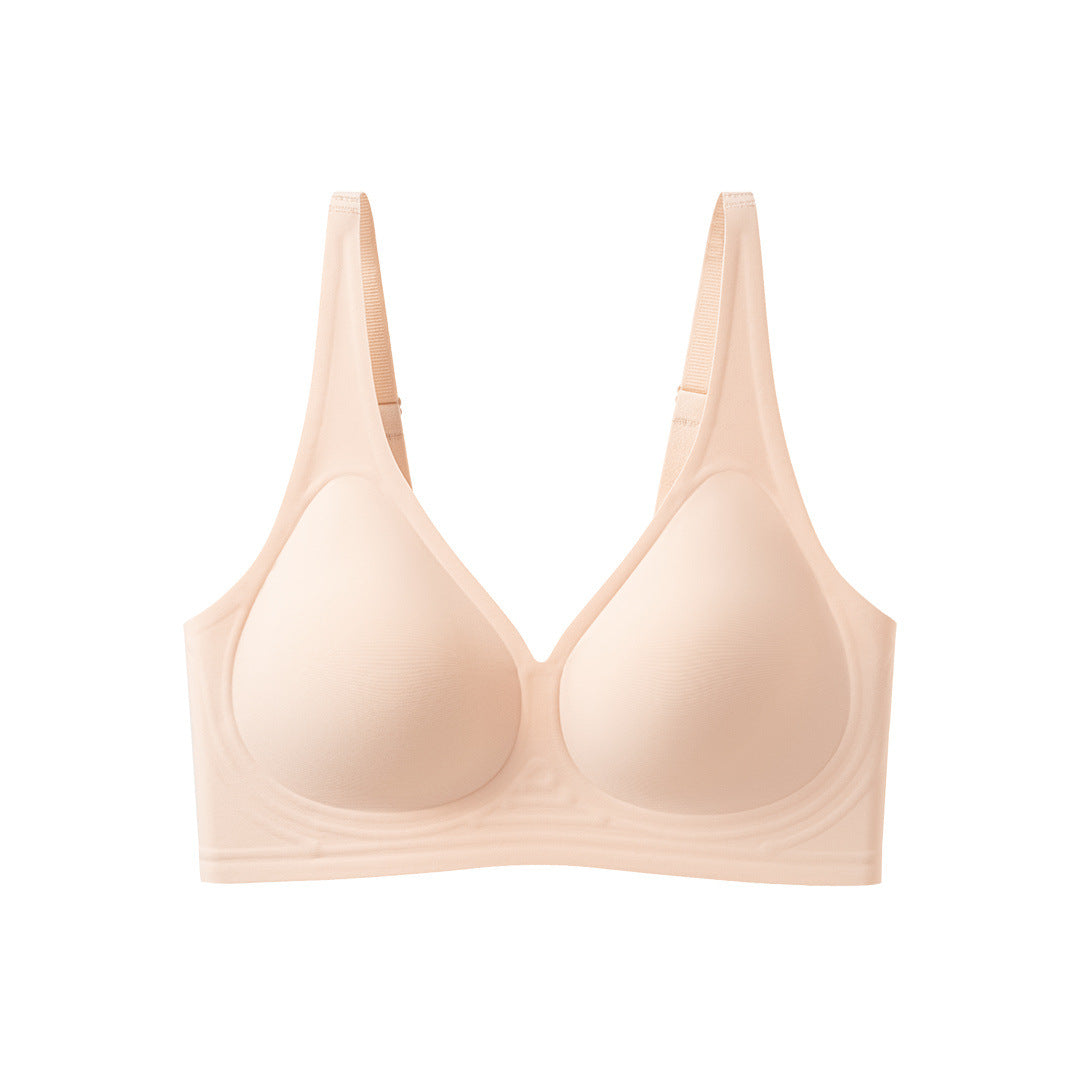 Amazon Cross-Border Best-Selling Seamless Leopard Print Underwear European and American Style Wireless Bra Full Cup Bra Source Factory