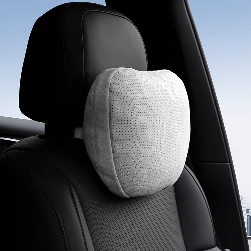 Car Headrest and Lumbar Support for Mercedes S-Class, Perforated Breathable Neck Pillow, In-Car Cushion, Pair of Breathable Neck Pillows