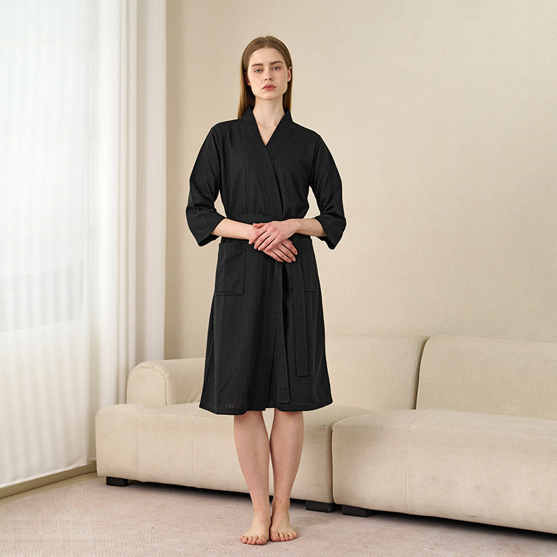 Women's Waffle Knit Bathrobe