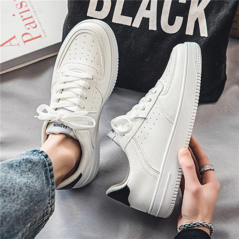 Men's White Breathable Casual Sneakers