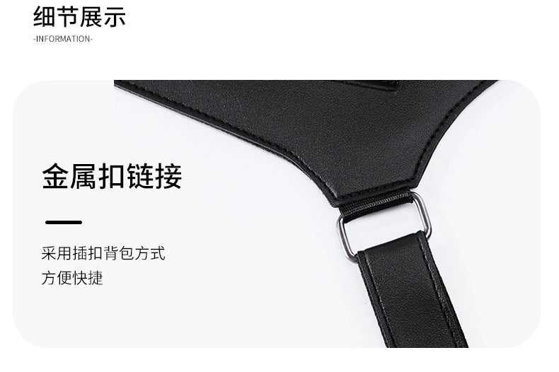 Amazon Men's Bag Retro Backpack with Underarm Satchel Multifunctional Shoulder Bag Men's Bag Outdoor Mobile Phone Bag Vest Bag