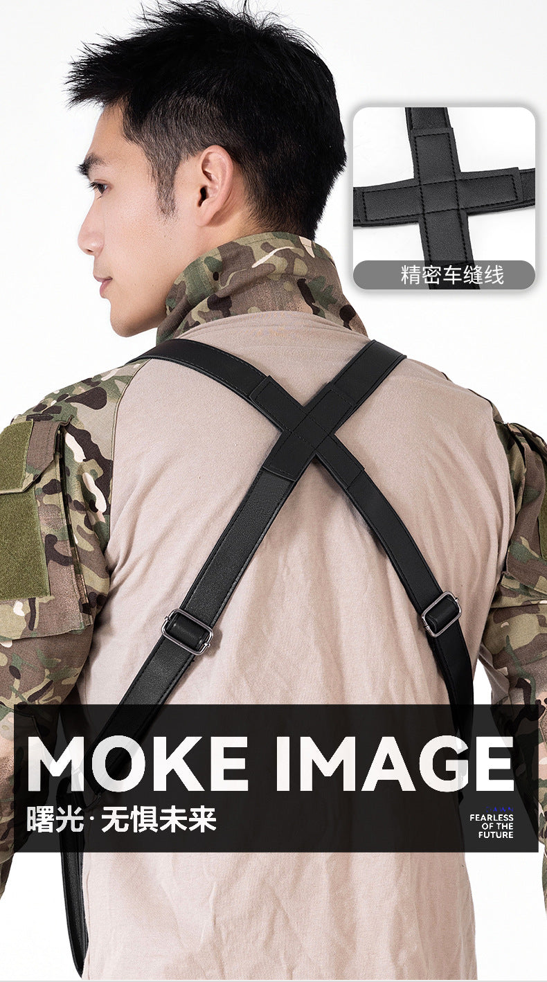 Amazon Men's Bag Retro Backpack with Underarm Satchel Multifunctional Shoulder Bag Men's Bag Outdoor Mobile Phone Bag Vest Bag