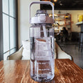Water Cup, Super Large Capacity, High Appearance, Ton-Ton Barrel, Outdoor Sports Straw Cup, New Scale Cup, High Temperature Resistant Kettle