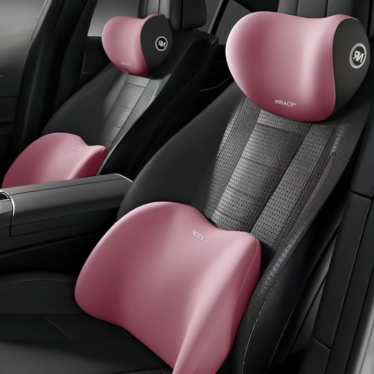 Car Waist Shoulder Pillow Car Pillow Seat Cushion Car Pillow Memory Cotton Waist Back Cushion Car Headrest
