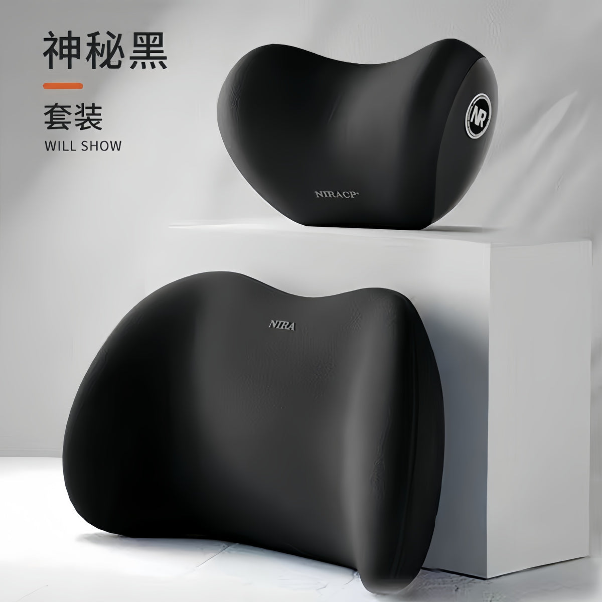 Car Waist Shoulder Pillow Car Pillow Seat Cushion Car Pillow Memory Cotton Waist Back Cushion Car Headrest
