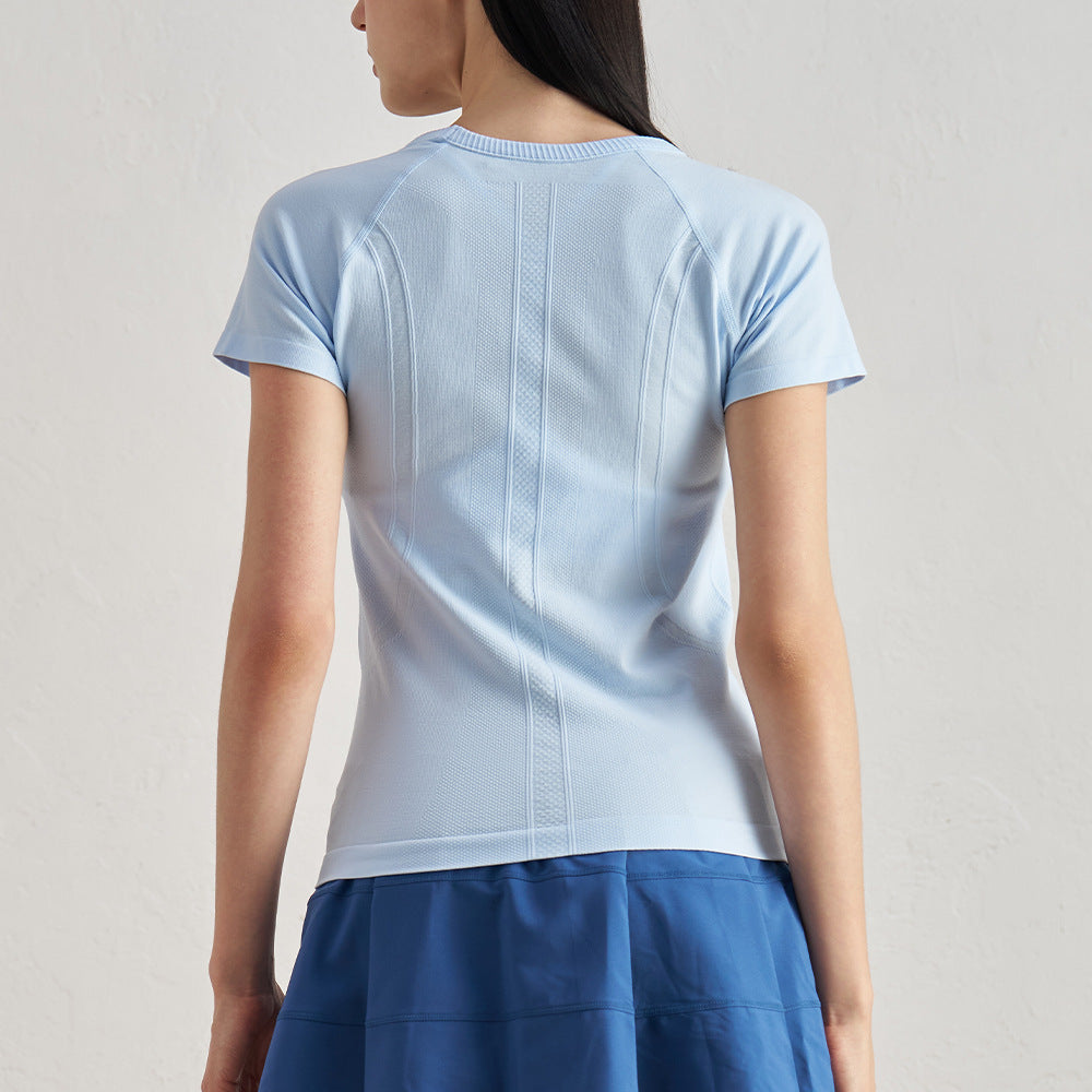 Women's Seamless Quick-Dry Yoga T-Shirt