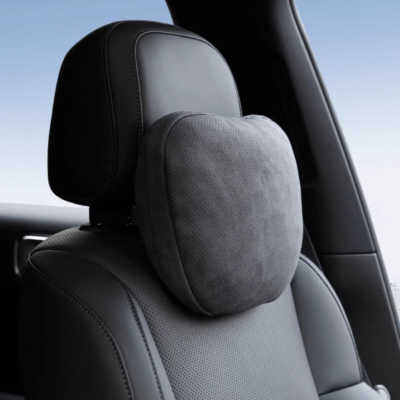 Car Headrest and Lumbar Support for Mercedes S-Class, Perforated Breathable Neck Pillow, In-Car Cushion, Pair of Breathable Neck Pillows