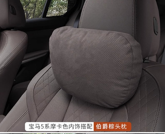 Car Headrest and Lumbar Support for Mercedes S-Class, Perforated Breathable Neck Pillow, In-Car Cushion, Pair of Breathable Neck Pillows