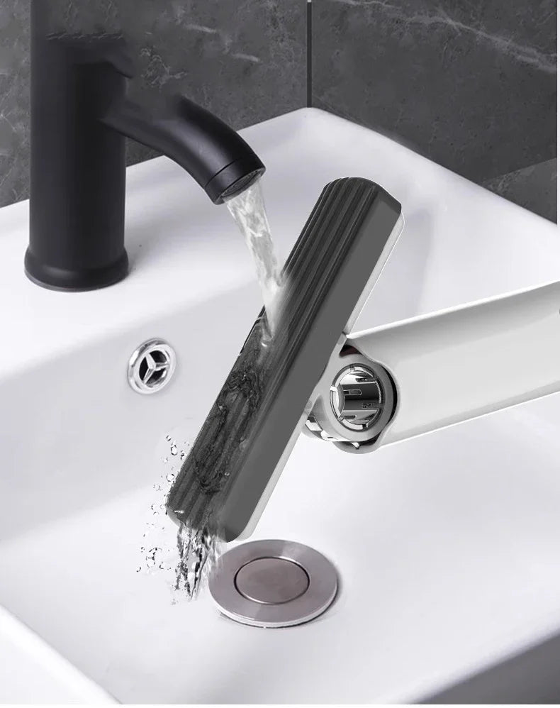 Mini Mop Self Squeeze Mop Powerful Folding Household Clean Tools No Hand Wash Strong Absorbent Mop for Bathroom Kitchen Desktop