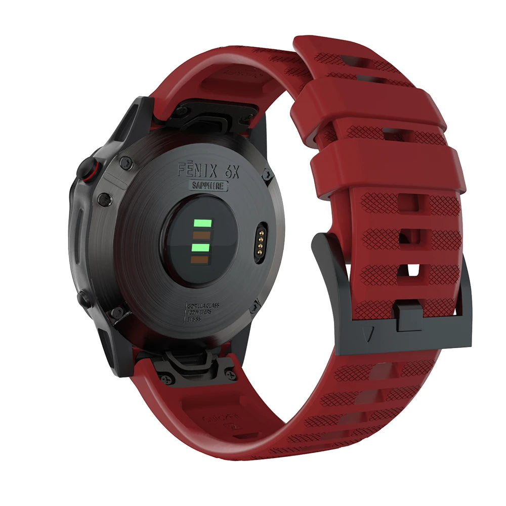 22mm 26mm Quick Fit Silicone Strap For Garmin Fenix 8/7/7X/6/6X Pro Replacement Watch Band For Garmin EPIX/Enduro 3