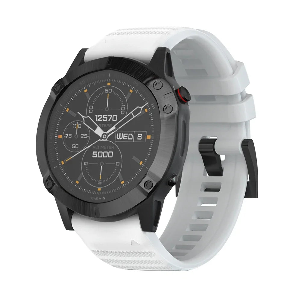 22mm 26mm Quick Fit Silicone Strap For Garmin Fenix 8/7/7X/6/6X Pro Replacement Watch Band For Garmin EPIX/Enduro 3