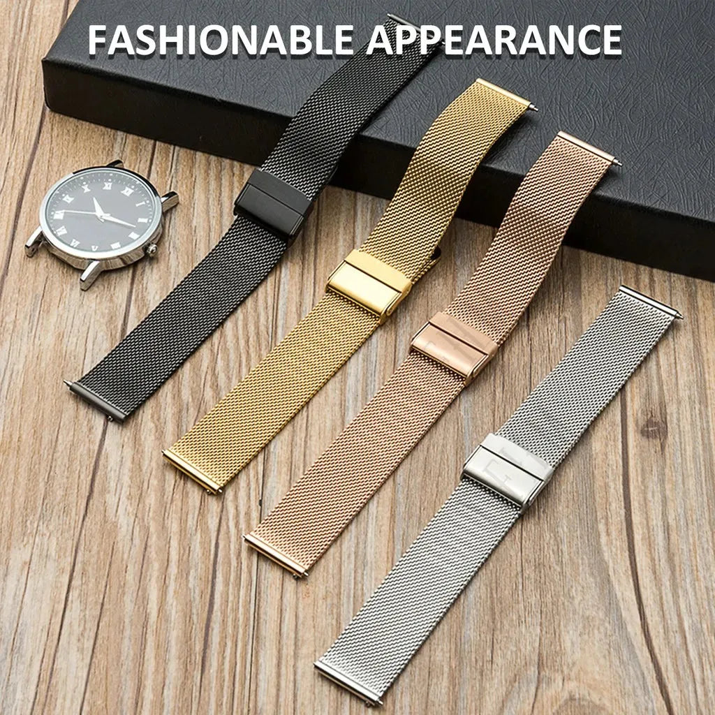 Smart Watch Band For Huawei Watch GT 6 5 4 41mm Strap 18mm Durable Stainless Steel Bracelet Unisex Classic Watch Starp