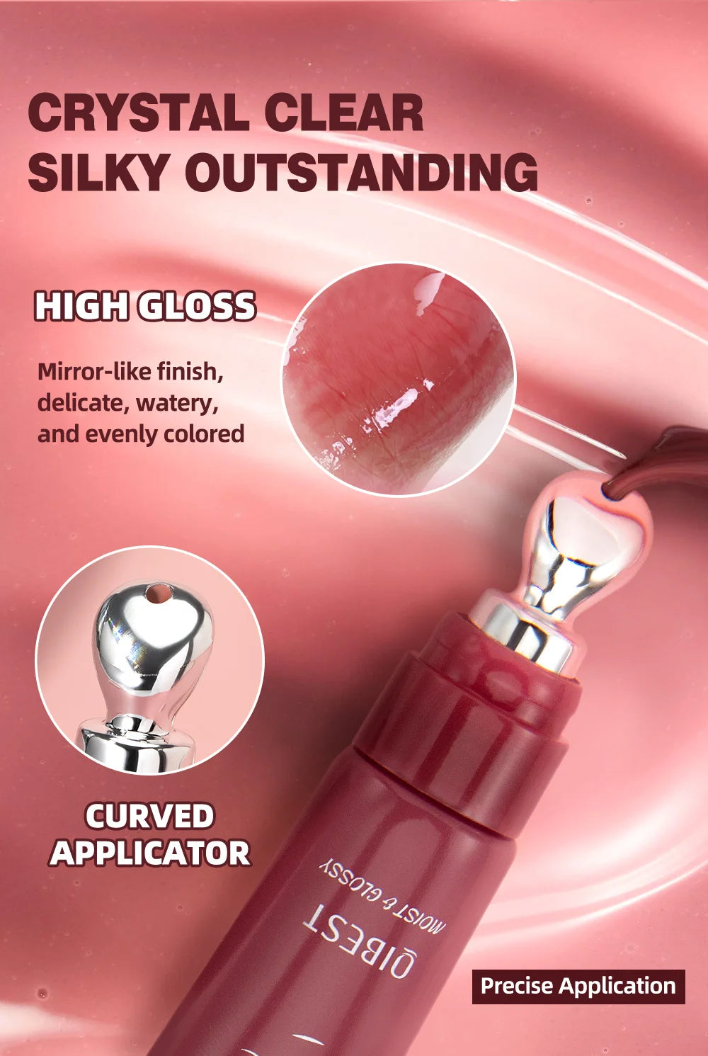 Moisturizing Lip Lotion Essence Volumizing Lip Glaze Women's Moisturizing and Moisturizing Natural Lip Gloss Hydrating Lip Gloss