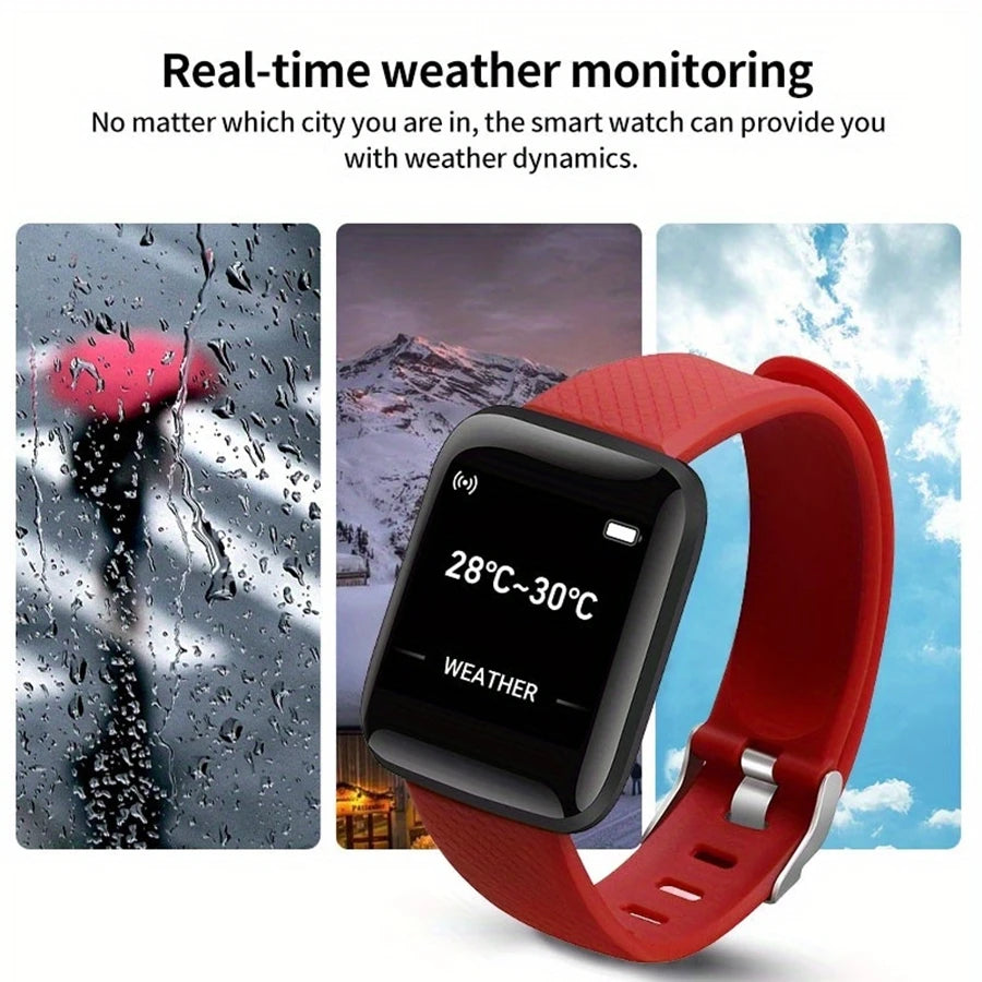 Men's Smartwatch Women's Sport Monitor Fitness Smart Watch Music Control Social APP Message Remind Consumer Electronic Watches