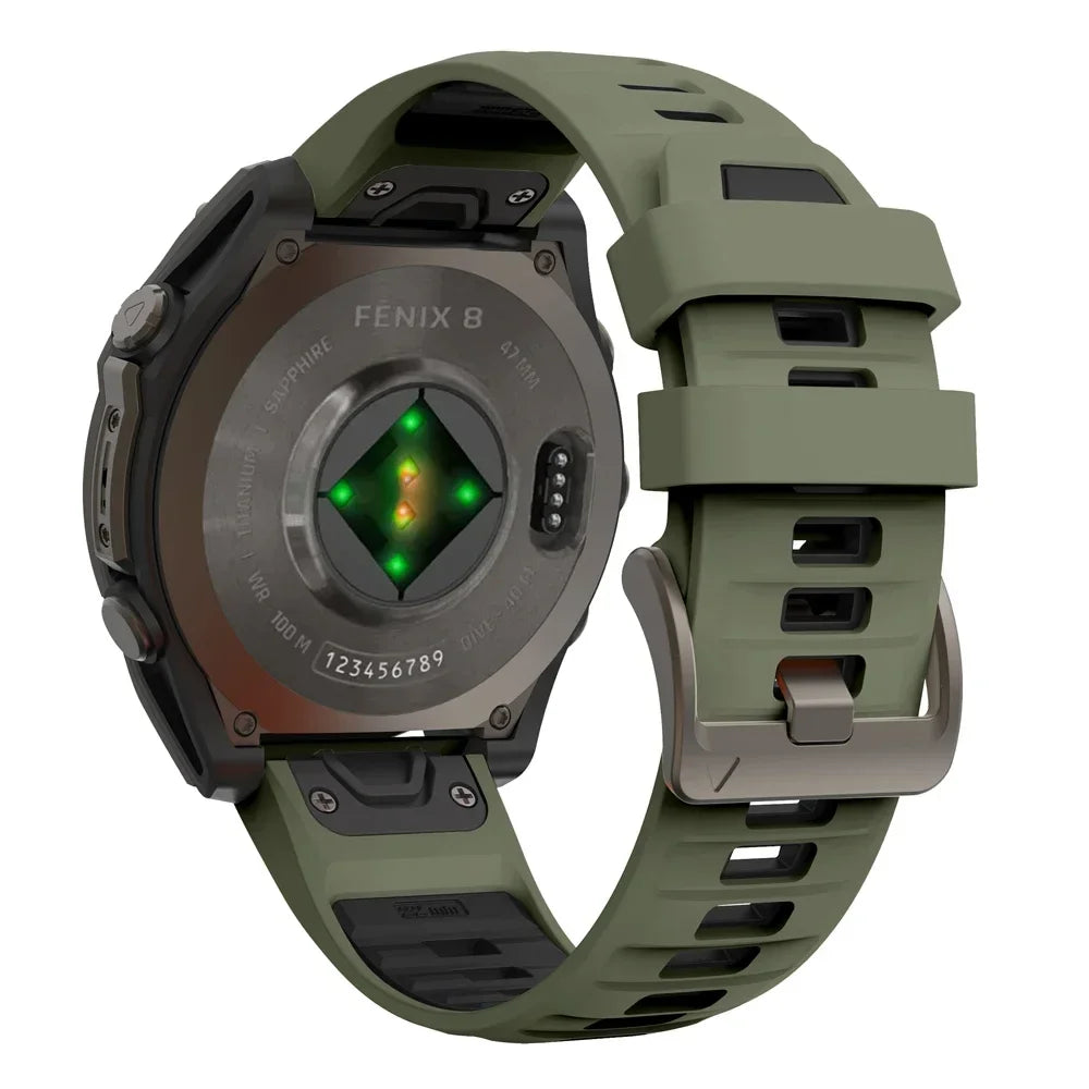 Fenix8 Watch Band For Garmin Fenix 8 47mm 51mm E 7 7X/Epix Pro/6 6X 5X Plus/Enduro 3 QuickFit 26mm 22mm Silicone Strap Bracelet