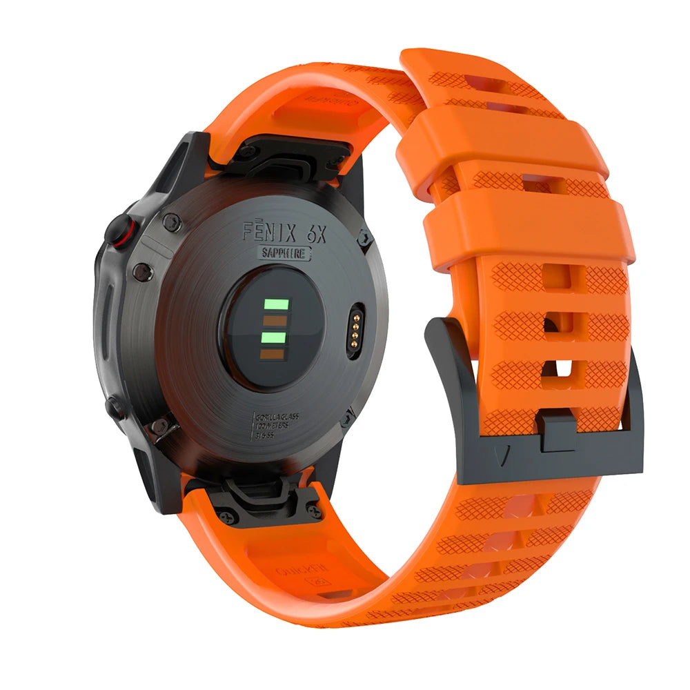 22mm 26mm Quick Fit Silicone Strap For Garmin Fenix 8/7/7X/6/6X Pro Replacement Watch Band For Garmin EPIX/Enduro 3